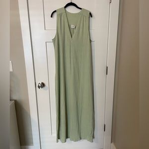 Richer Poorer Sage Green Column Maxi Dress - Sz XL